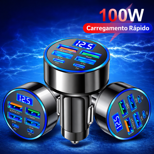 Carregador Turbo 100W para Carro